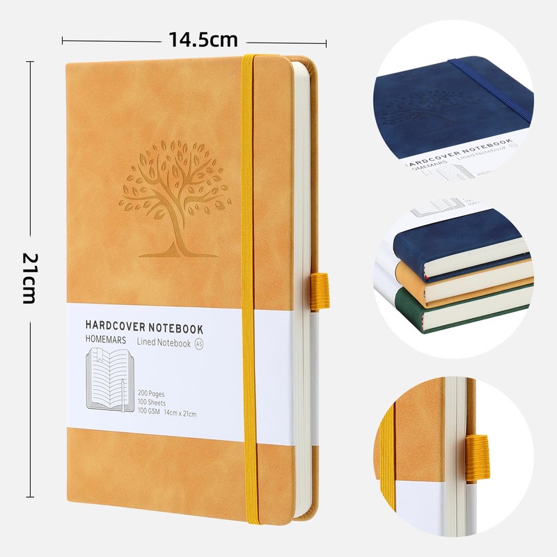 Notebook, Notebook, Notebook A5, Journal Book, Travel Journal, Lined Notebook