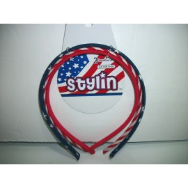Stylin' Set of 3 PATRIOTIC HEADBANDS, 4th of July, Military Homecoming,  Hairbands NWT