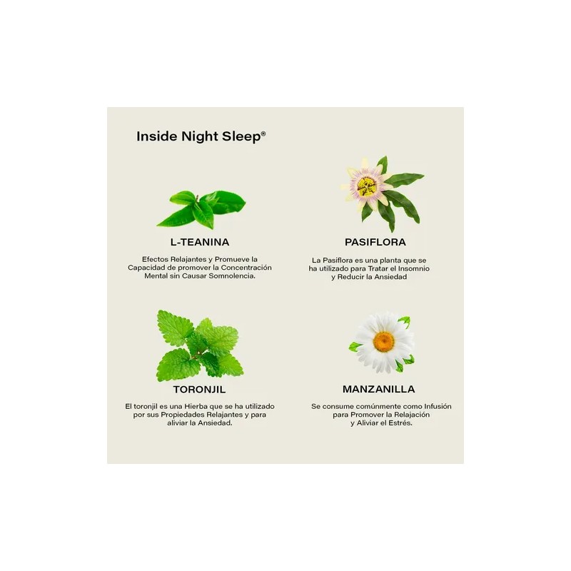 Pastillas Para Dormir 100% Naturales Neosci® 30 Caps. Sin sabor