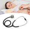 Medical Stethoscope Dual Head Clear Transmission Soft Ear Plugs Stainless