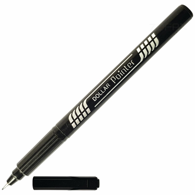Fineliner Pens, BLACK, Pack of 10, Extra Fine Point (0.3mm),
