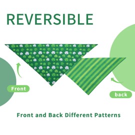 Gofshy Lucky Dog Bandana Spring -1 Pack, Premium Durable Triangle Reversible Dog Scarf, Adjustable Puppy Bandana Breed Bib Handkerchief for Girl or Boy Small XS Dogs Cats