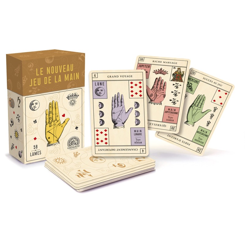 Grimaud Le Nouveau Jeu de la Main Cartomancie - Set