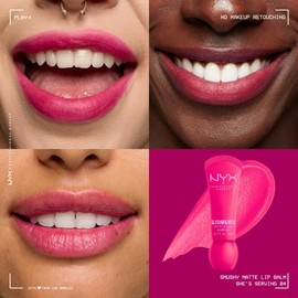 Smushy Matte Lip Balm, Soft-Matte, Buildable Blurring Pigment, Hydrating Lip Balm, NYX Professional Makeup:_She's Serving