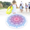 Round Beach Towel Blanket Circular Beach Tassels Blanket Oversized Picnic