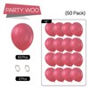 PartyWoo Mauve Balloons 50 pcs 12 Inch Dark Hot Boho