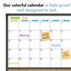 JILoffice Magnetic Calendar Whiteboard & Bulletin Corkboard Combination, Combo Board