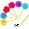 Sayglossy 24 Pcs Pom Pom Pen Tree Fluffy Pens Cute