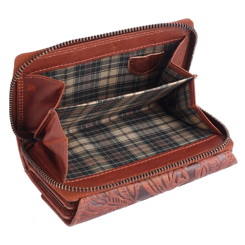 Chunkyrayan P GB-6 Genuine Leather Women's Wallet High-Quality Vintage RFID