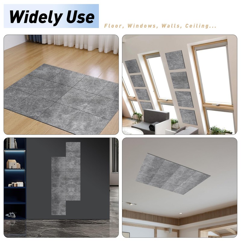 【Soundproofing PRO】12 Pack 1/8 inch Thick Mass Loaded Vinyl Soundproofing