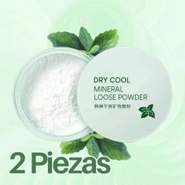 Polvo Traslúcido Mineral Coreano Pack Control Mate Todo Tipo Piel Uso Día