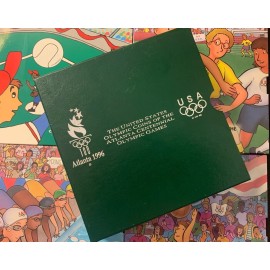 1995-1996 Atlanta Centennial Olympic Games Young Collector’s 4 Coin Set w/COA