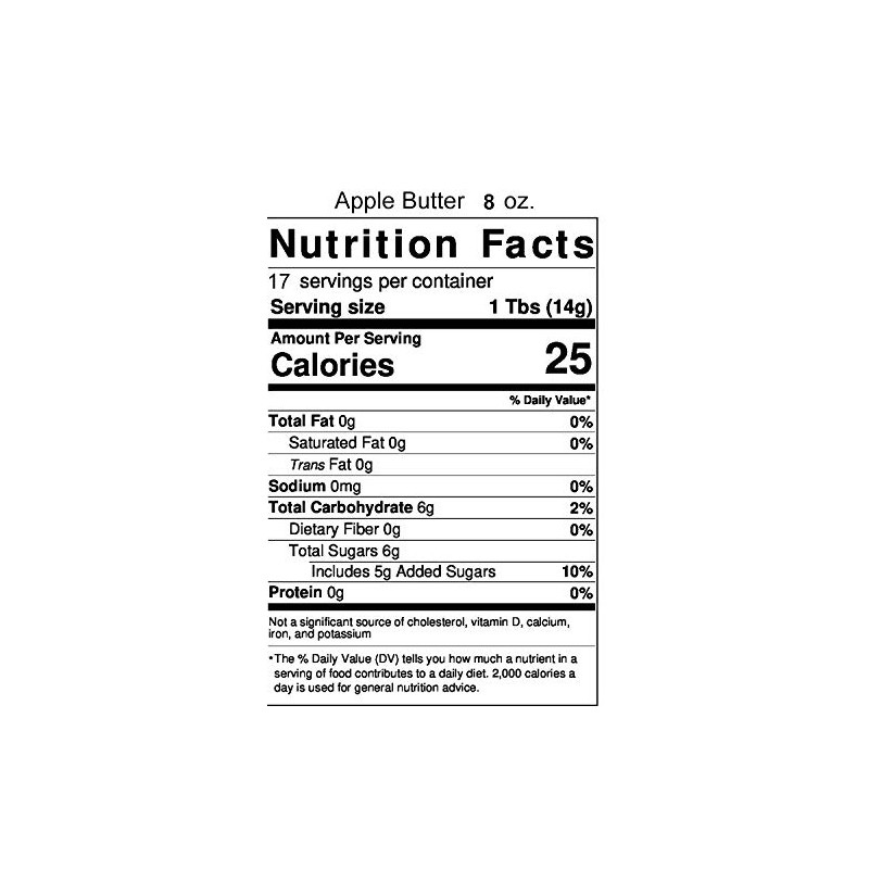 All Natural Fruit Butters - 8 Oz Jar - Qty