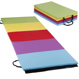 SEGAWE Vibrant Foldable Gym Mat For Kids And Beginners With Ample Exercise Space