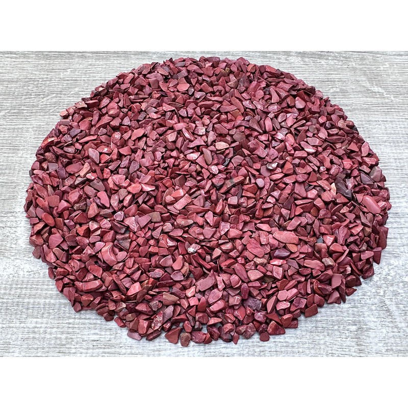 Wholesale Natural Semi Tumbled Red Jasper Gemstone Chips, Crushed Mini