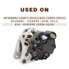 AutoPowerDynamics Alternator for Hyundai Elantra Kia Spectra Soul 37300-23650 2007-12