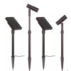 Smartyard, 2 Pk LED Solar Spotlights Floodlights, Walkway Landscape Garden