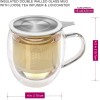 Unbranded Stay-Hot Heatproof Glass Mug with Loose Tea Infuser and