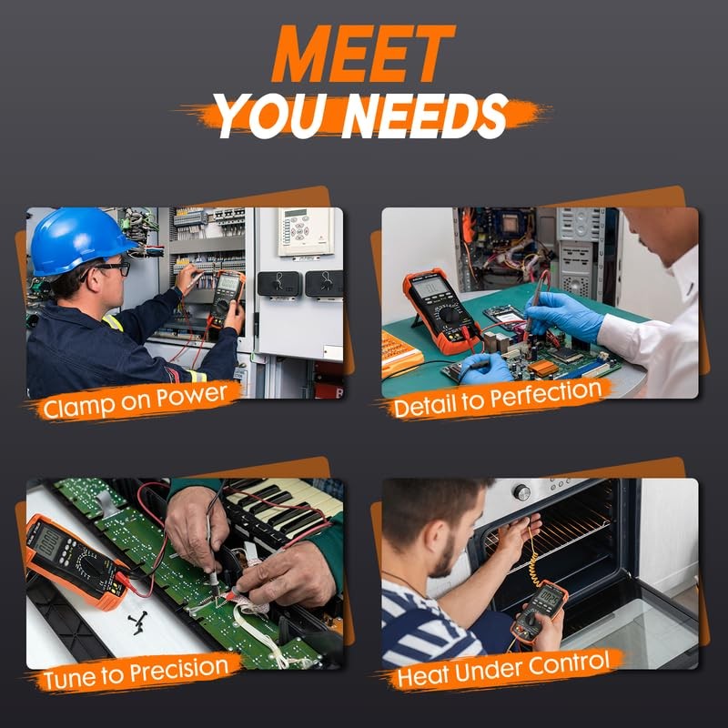 SURLABA 6000 Counts Bluetooth Digital Multimeter, Auto-ranging TRMS Volt Meter