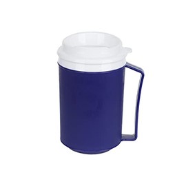 XGOPTS XGOPTS Non Spill Cup for Disabled Men Women Plastic Drinking Beaker Feeding Beaker Mug with Easy Grip Handle Disability Aids Cup with Anti Splash Spout and Lid Travel Mug for Kids Elderly
