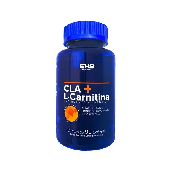 5h8 L-carnitina+cla 90 Softgels Termogénica Y Brinda Energía Sin Sabor