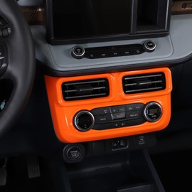 TOYCIDFG Center Console Air Conditioner Switch Vent Cover Trim for Ford Maverick 2022 2023 2024, Dashboard Interior Decoration Accessories (Orange)