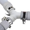 2 Sets Universal Washing Machine Y-Shaped Drain Hose Splitter -Fitting,Connector