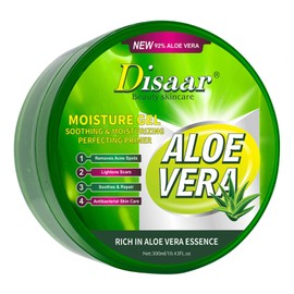 DISAAR BEAUTY 92% Aloe Vera Moisturizing Gel Soothing Primer Repair Acne Spots Prevents Rough Skin 300ml/10.43fl.oz