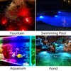 CREPOW Solar Pond Lights, 18 LED Super Bright RGB Landscape