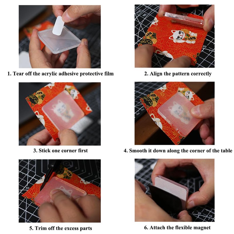 25pcs Blank Acrylic Fridge Magnets Set, 2" x 2“ Personal