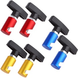 6 PCS Car Hood Prop Struts Clamp Lift Support Retaining Clip Rod Retaining Holder Tool (Yellow, Blue and Red)