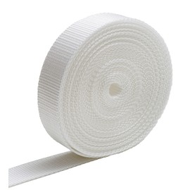 IPEA Hard Nylon Webbing Strap for Backpack and Bags - Length 10 Metres - Multipurpose Rope for Sewing, Sports, Luggage, Crafts - Width 40mm - Colour White BS0906440/01