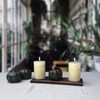 Simply Soson 3x4 inch Ivory Pillar Candles Set of 3,