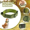 RHXOFYANG Tactical Collar and Leash Set, Adjustable Military Nylon Bungee