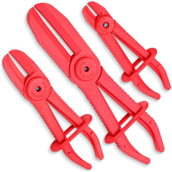 EffektWerk 3-Pc Hose Clamp Pliers Set (6”, 7.3” & 10”),