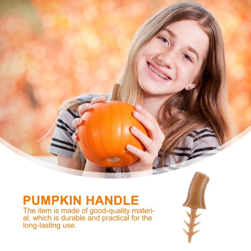 Artibetter 40pcs Pumpkin Stems for Crafts, Halloween Pumpkin Stems, Plastic
