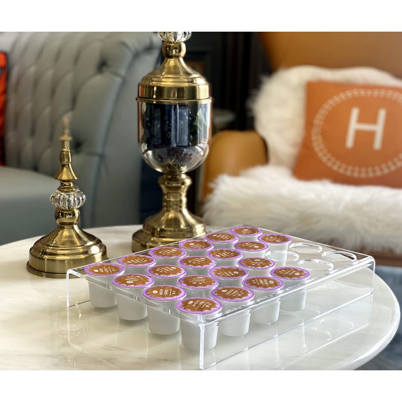 IEEK 2 Pack of 24 Slots Flat Countertop Coffee Pod