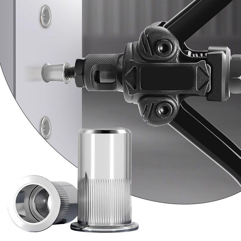 Wjelet Set of 100 Rivet Nuts M8 Stainless Steel Set