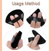 30 Pcs Powder Puff, Triangle Powder Puff, Reusable with Strap