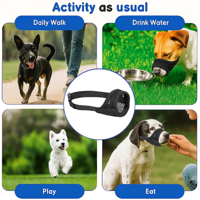 Muzzle for Small Dog, Soft Mesh Dog Muzzle for Small