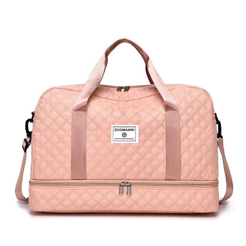 Lightweight Large Capacity Duffle Bag, Stylish Argyle Design, Perfect Carry