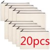 Blank Canvas Zipper Pouches for DIY Crafts, 8.27 × 4.72