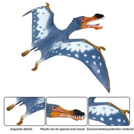 EOIVSH 3-Pack Realistic Flying Dinosaur Figures - Pterosaur, Pterodactyl & Pteranodon - Educational Toy, Great for Collection, Gifts & Party Favors
