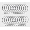 Curtain Rings (Set of 20) Silver, Sliding Rings, Shower Curtain