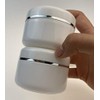 6PCS White Plastic Creams Jar with Inner Liners and Lid