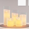 SUNWO Borosilicate Glass, Clear Candle Holder, Glass Chimney for Candle