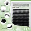 zanlufly Fluffy Lash Clusters with 5-7MM Bottom Lashes D Curl