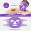 Antifaz de Gel para Cara Frío/Caliente con Respaldo de Felpa