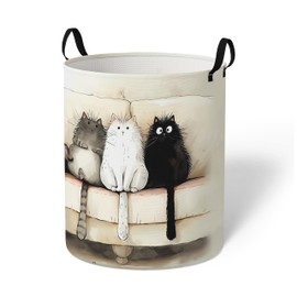 Laundry Basket With Handles,Dirty Clothes Hamper For Bedroom/Bathroom,Kids Room Fabric Hamper,Blankets/Towel/Toy Storage Organizer