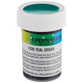 Chefmaster Gel Food Color, 1-Ounce, Teal